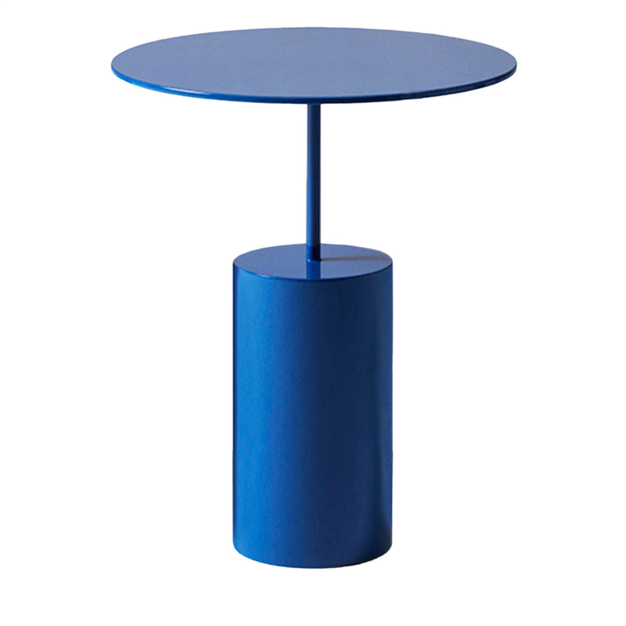 Cocktail Round Blue Artisan Side Table