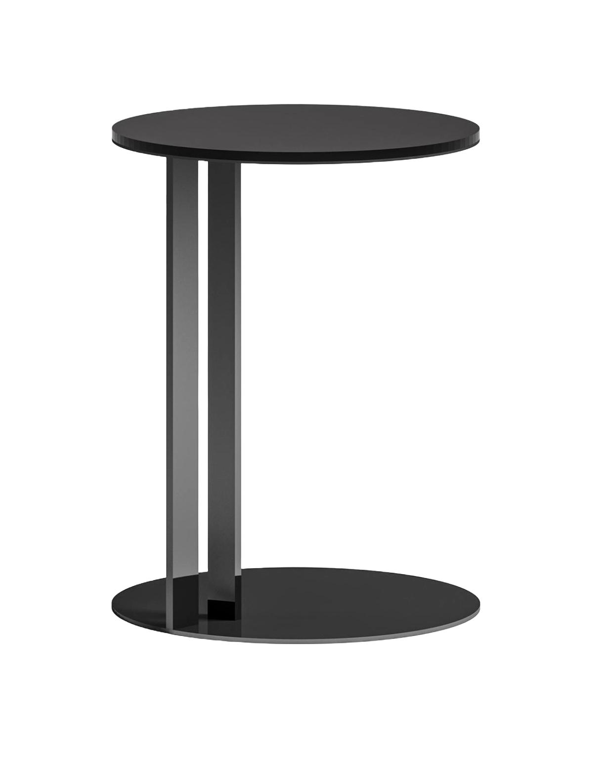Glass-Top Side Table