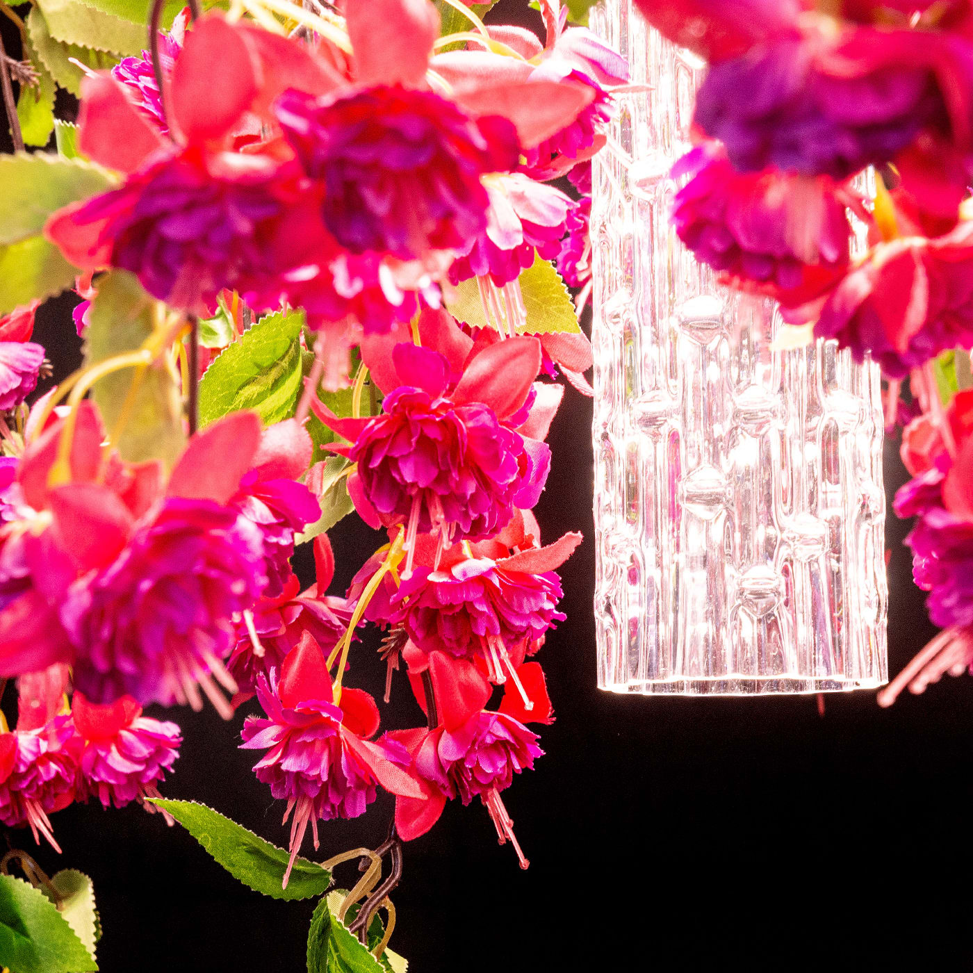 Pink Cascade Large Chandelier
