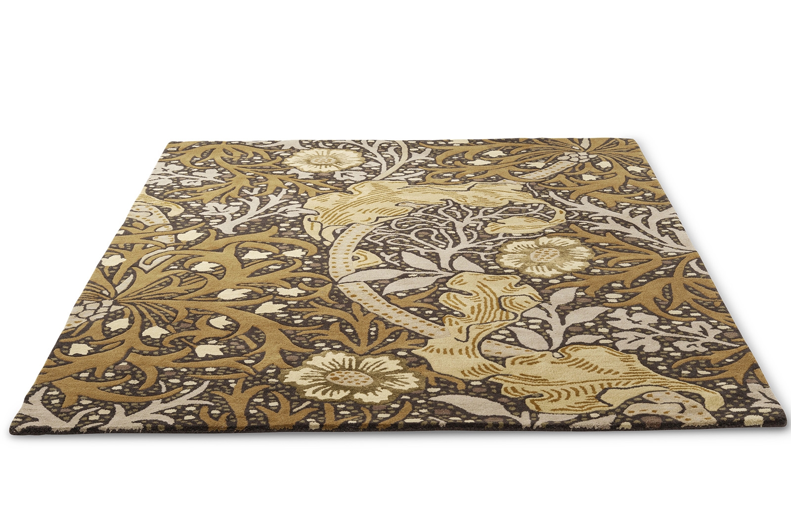 Seaweed Charcoal / Mustard 127006 Rug
