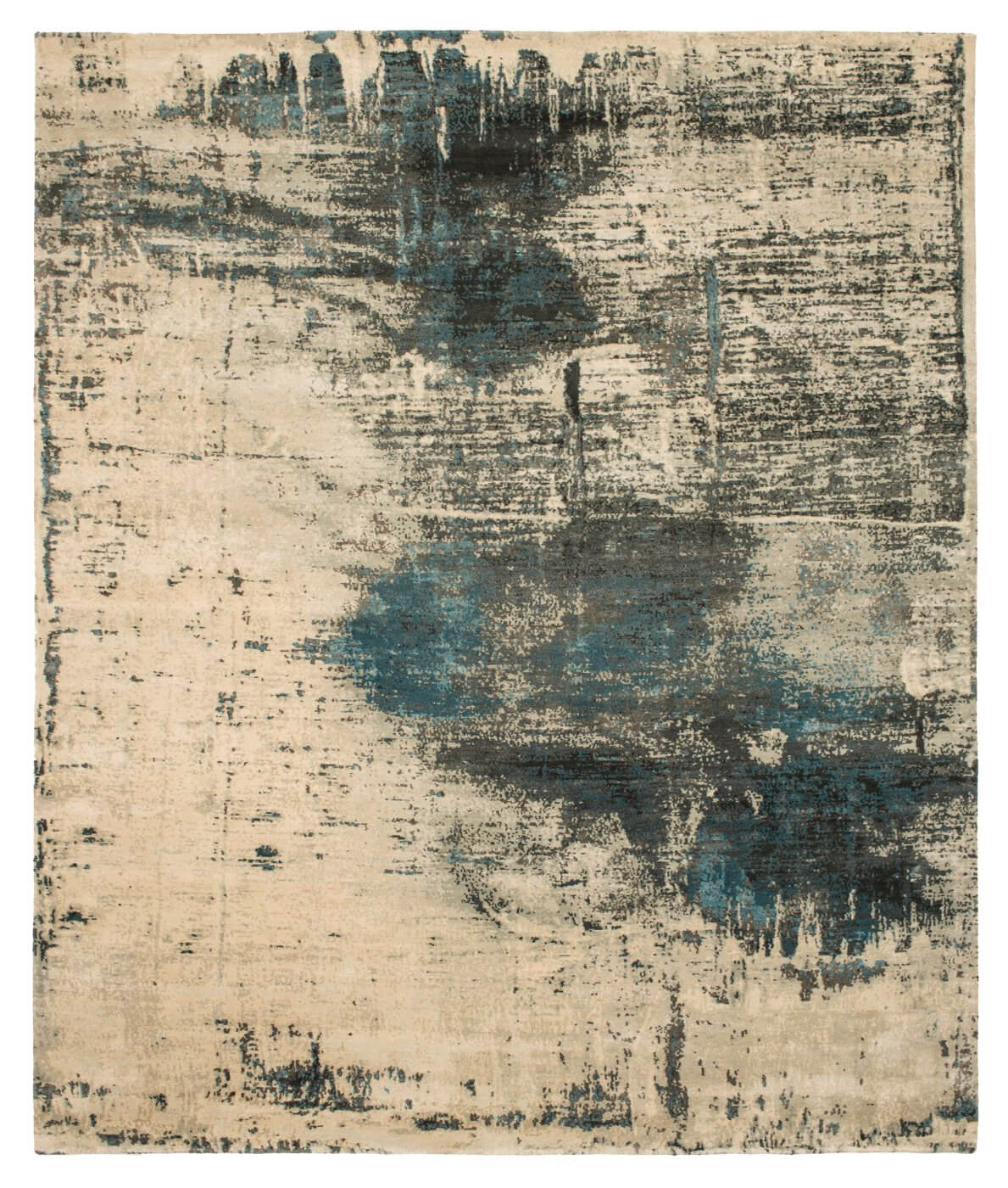 Artwork 22 Blue Grey Rug