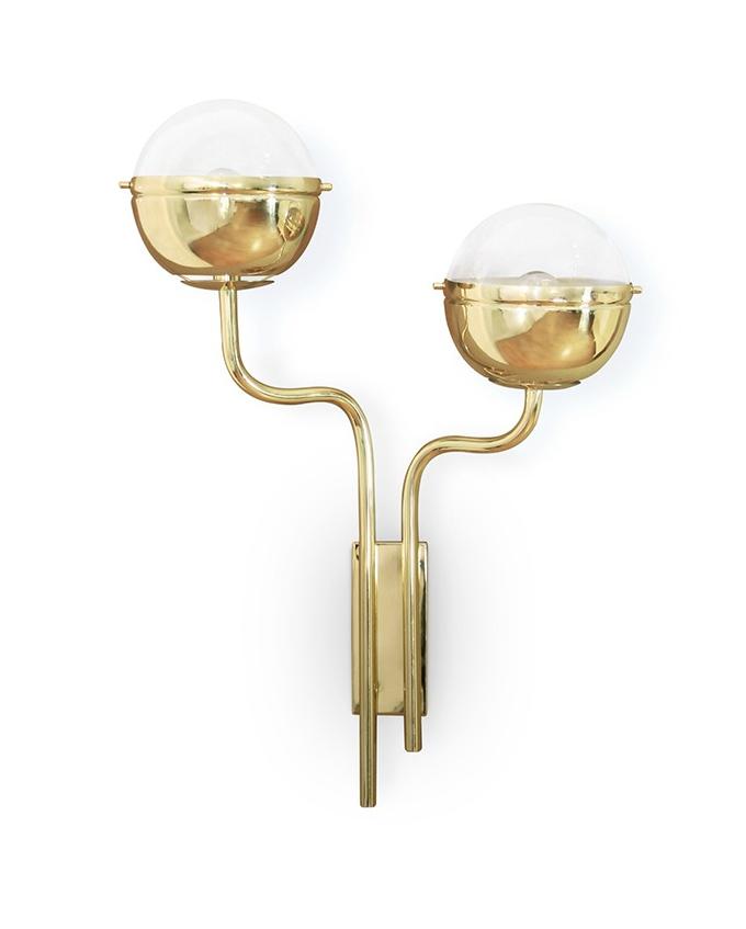 Polished Brass Wall Light