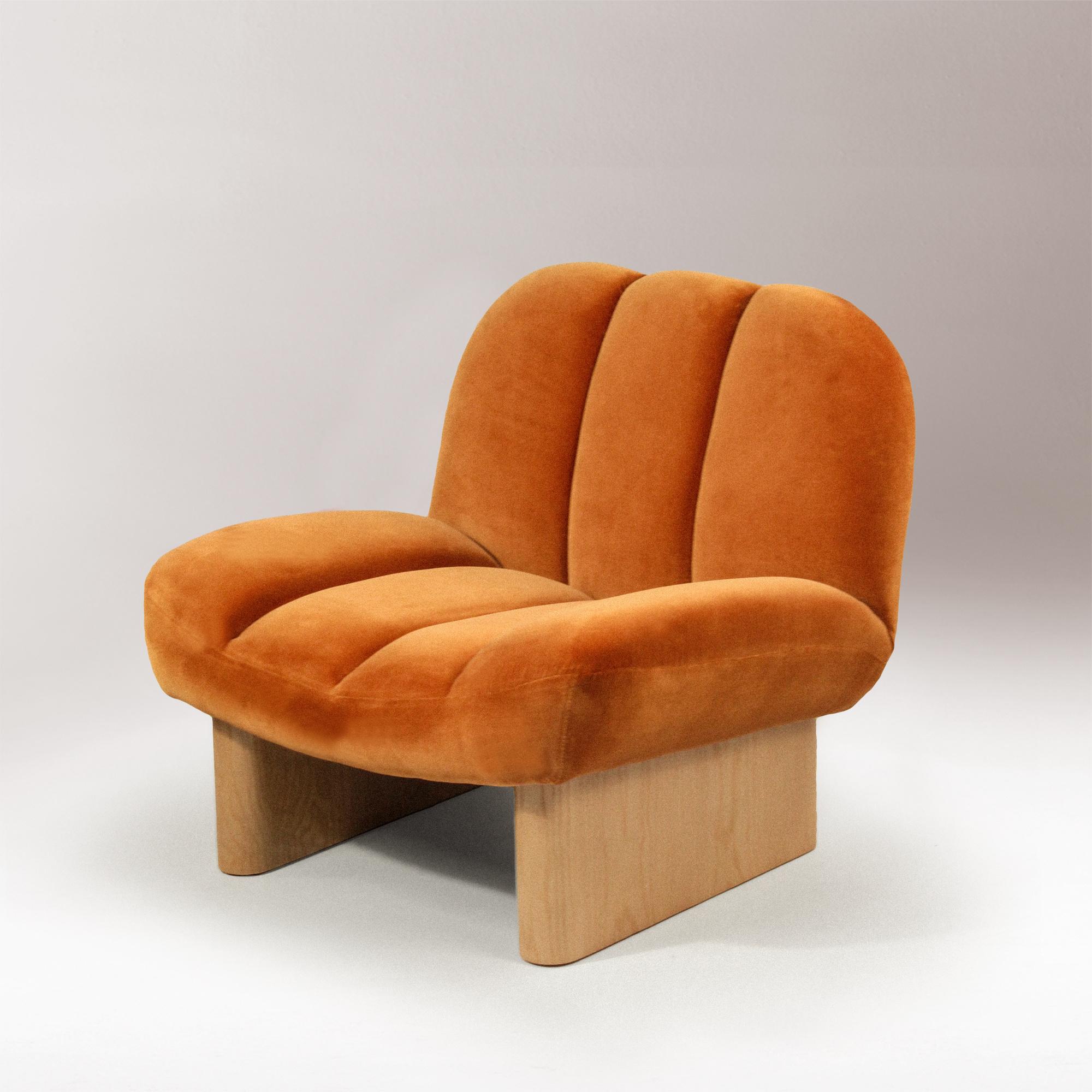 Colin Orange Contemporary Armchair