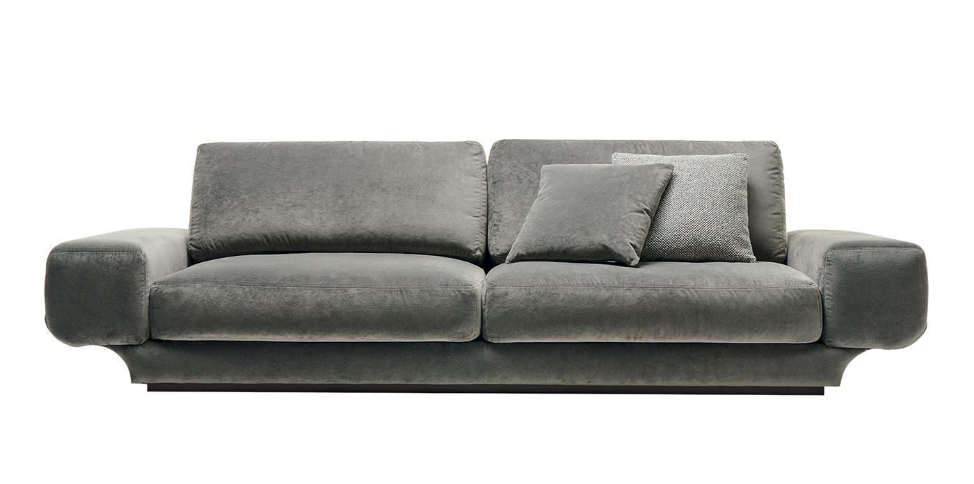 Milo Dark Gray 3-Seater Sofa