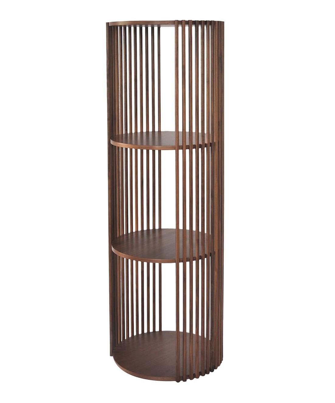 Round Wooden Bookcase