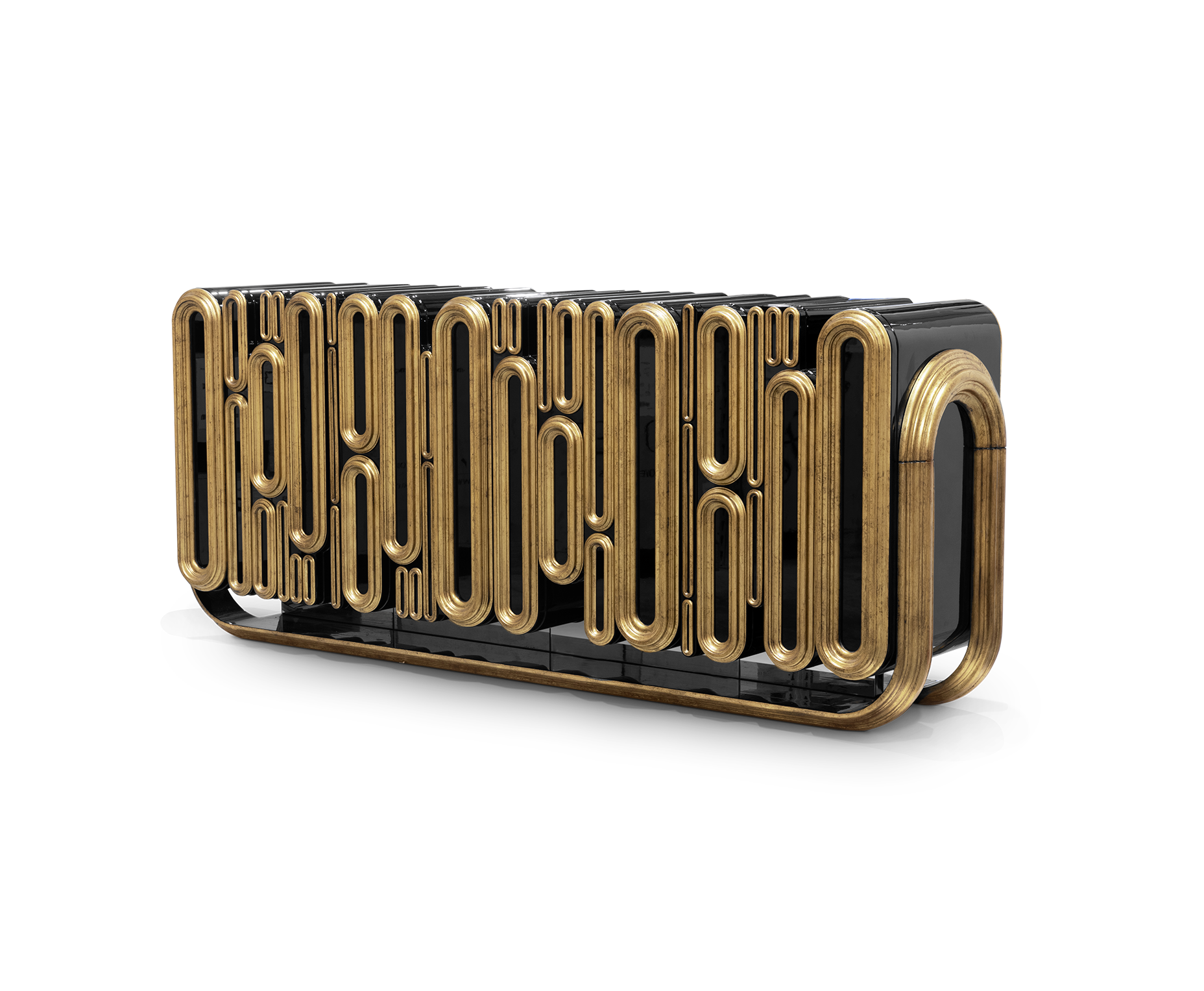 Ellipse Antique Finish Sideboard