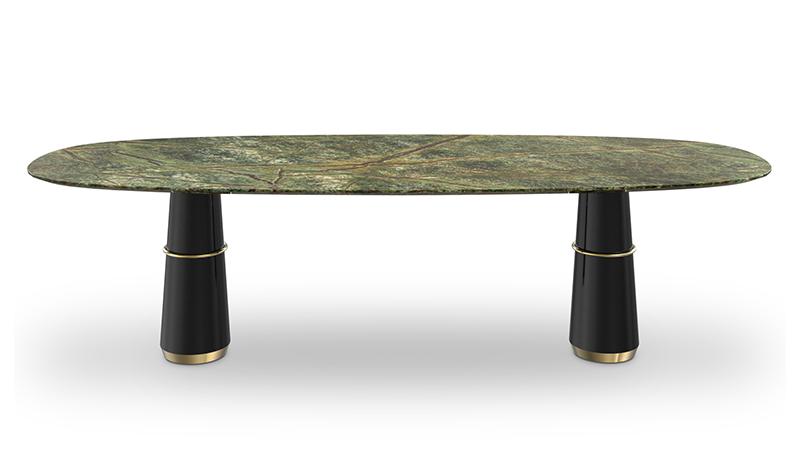 Marble Green Dining Table