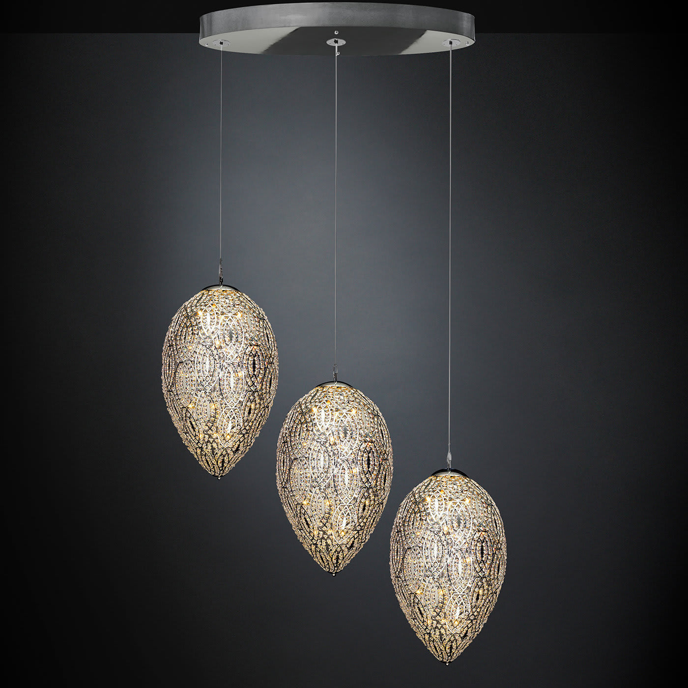Arabesque Egg Designer Chandelier