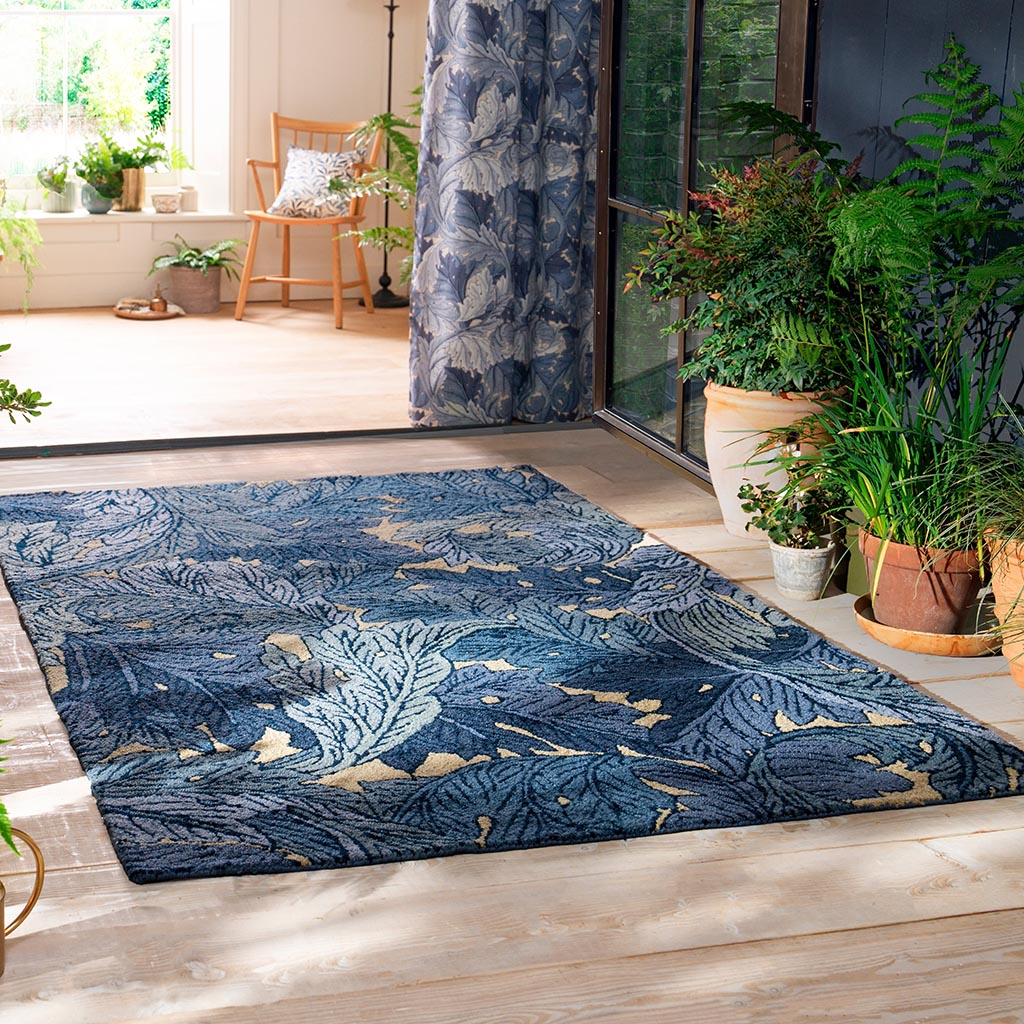 Acanthus Indigo Outdoor Rug