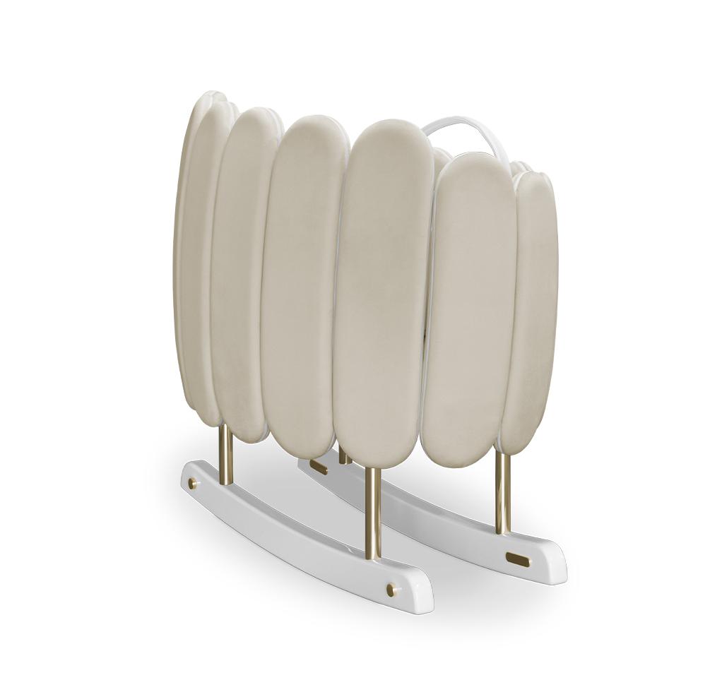 Lotus Beige Rocking Crib