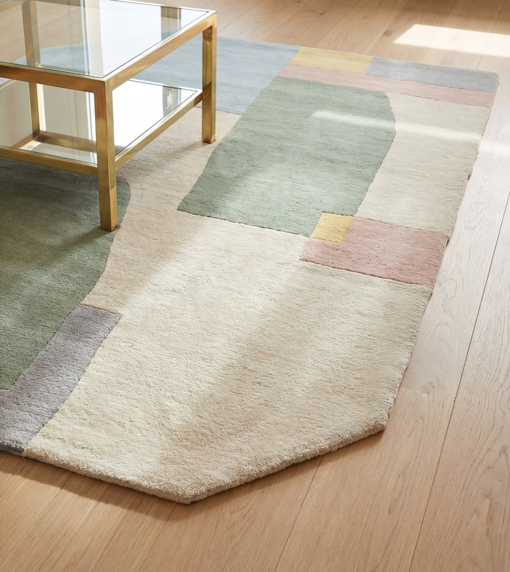 Rounded Blocks Soft Rug