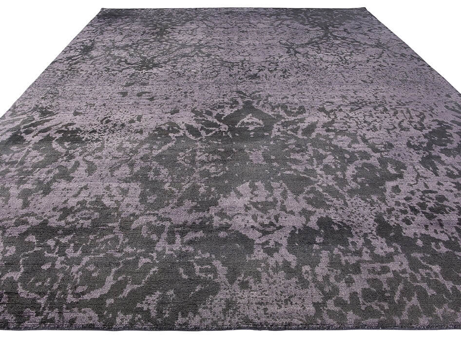 Brilliant Viscose Grey Rug | Size: 250 x 300 cm