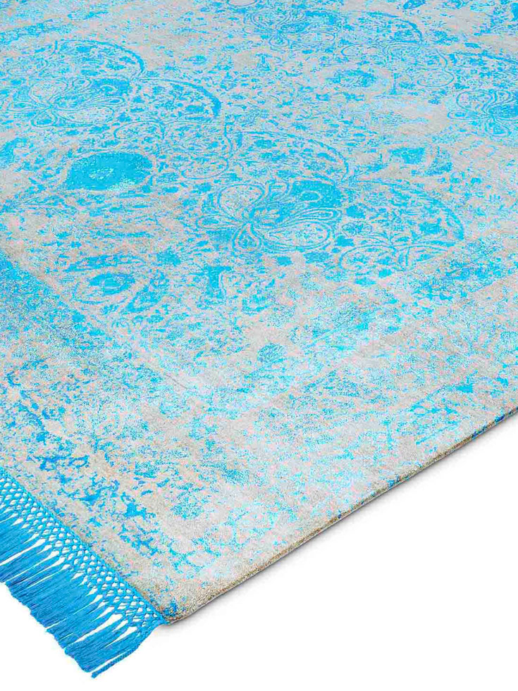 Electric Blue Luxury Rug