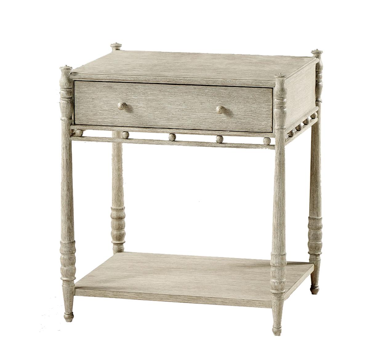 Morris Bedside Table Greyed Oak
