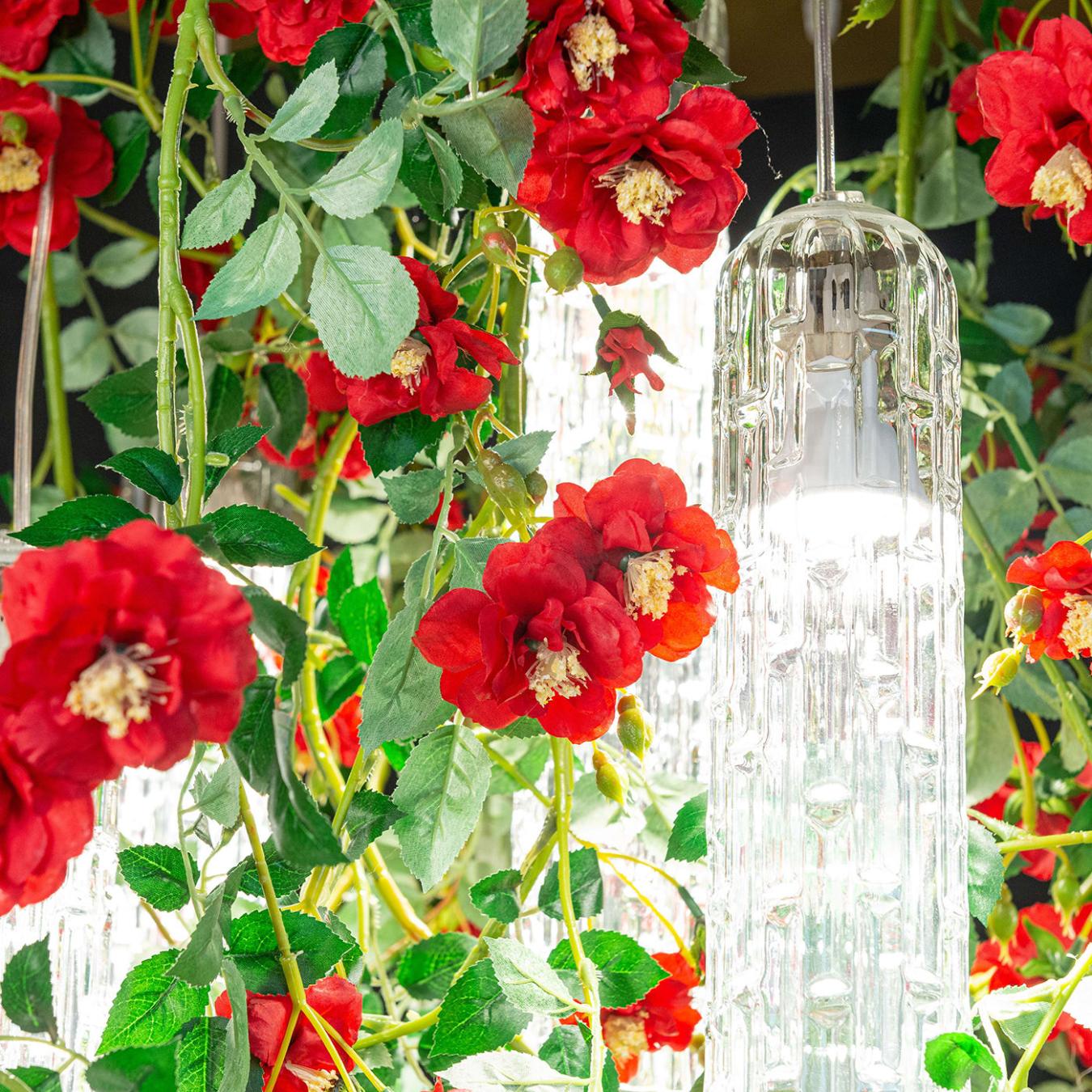 Red Roses Large Chandelier