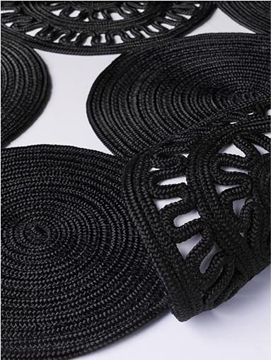 Braided Black Rug