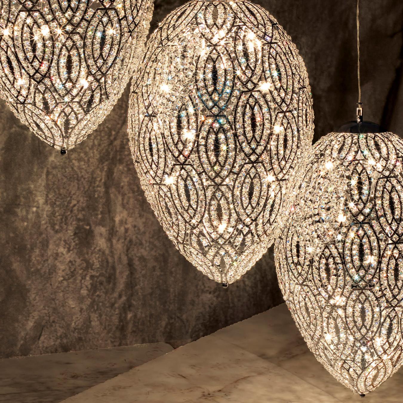 Arabesque Egg Designer Chandelier
