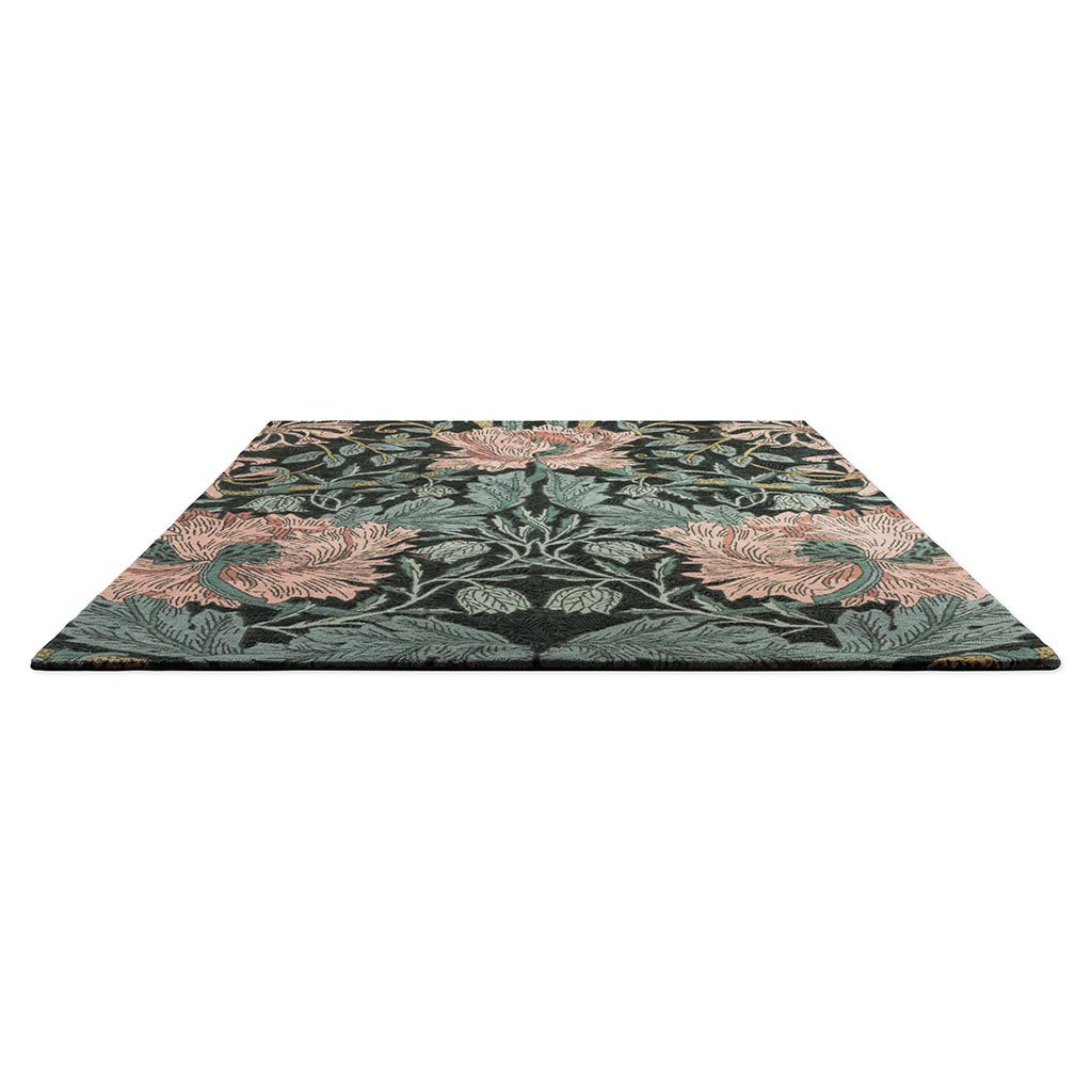 Honeysuckle & Tulip Teal 130407 Rug