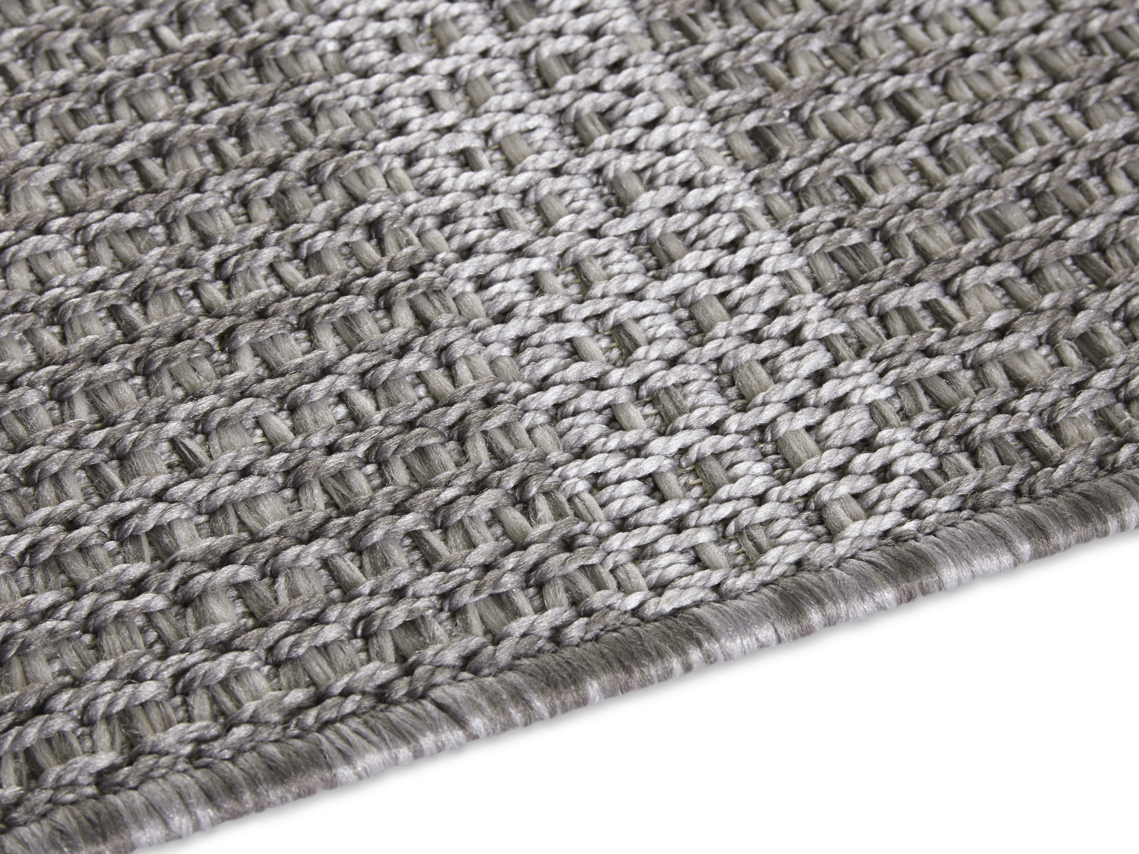 Flatweave In- & Outdoor Laon Grey In Handmade-look Rug