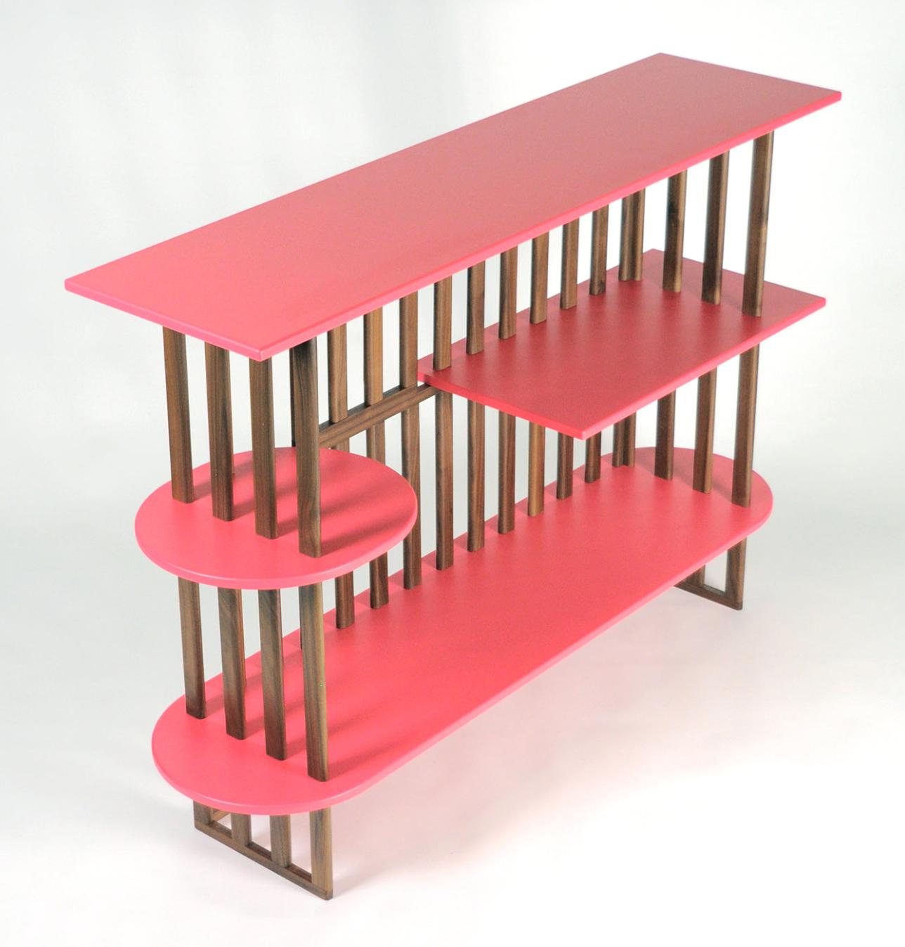 Pink Three-Tier Bookcase