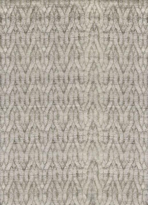 Ikat Hand-Knotted Wool Rug