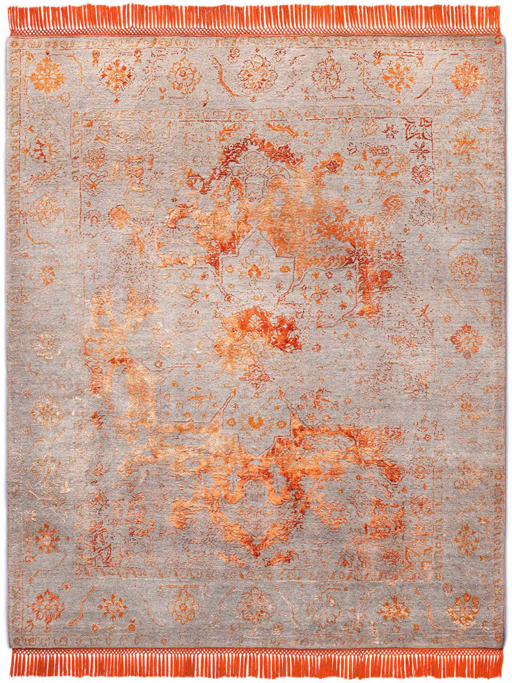 Copper Orange Luxury Rug