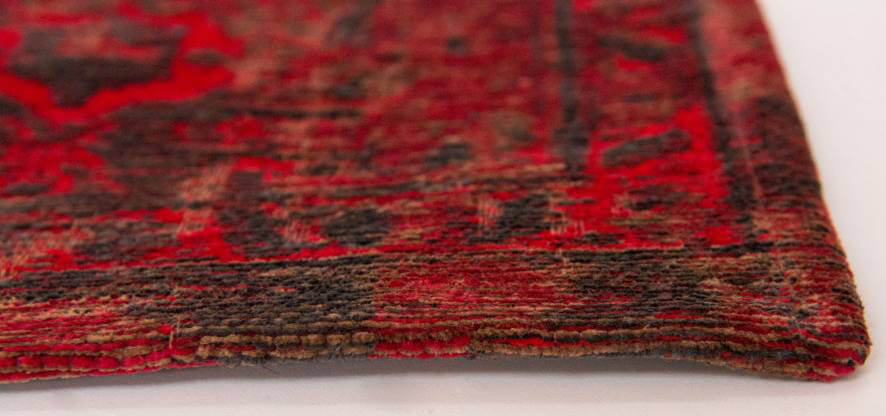 Grey Red Bright Persian Vintage Rug ☞ Size: 140 x 200 cm