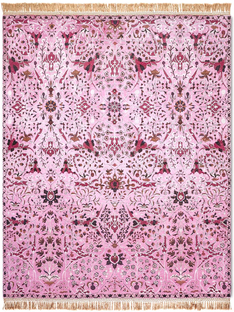 Teheran Pink Handmade Luxury Rug