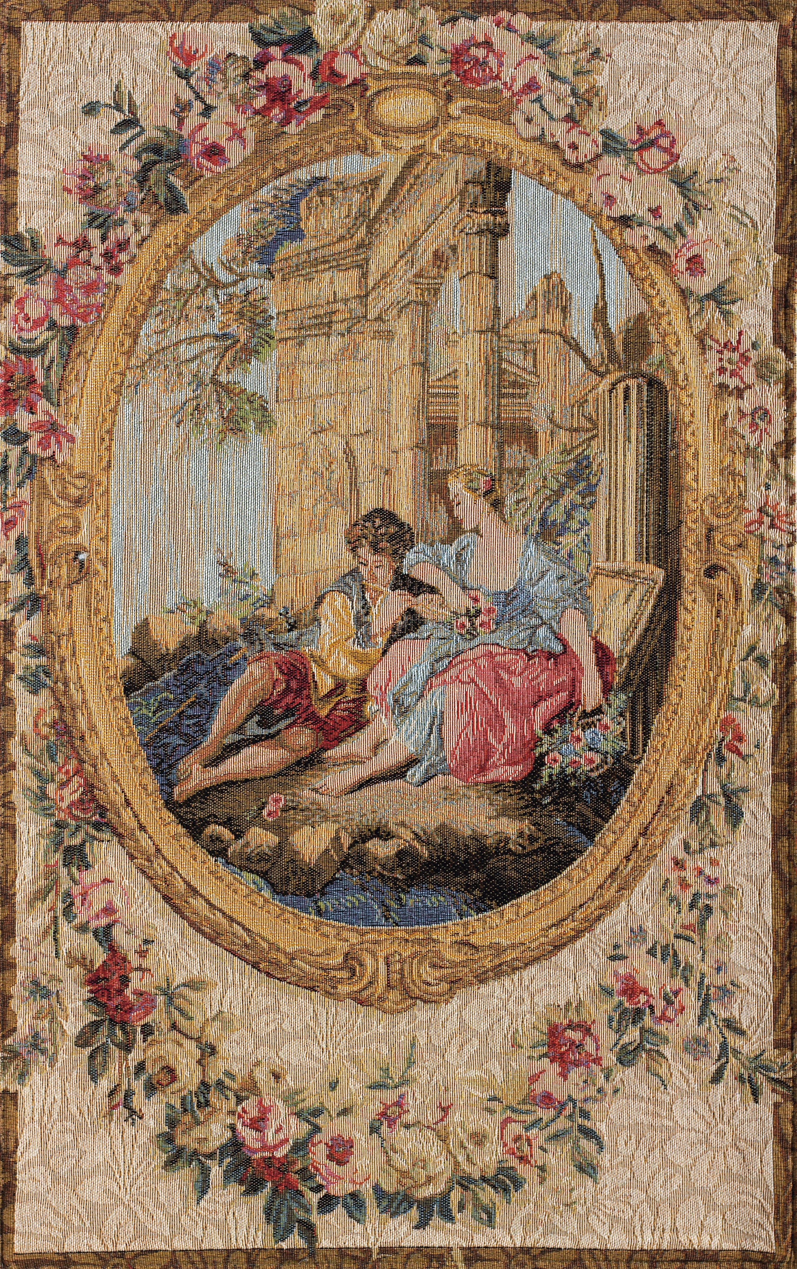 Serenade in François Boucher Style Tapestry