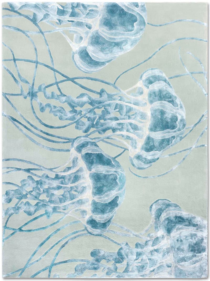 Jellyfish Hand-Knotted Rug ☞ Size: 274 x 365 cm