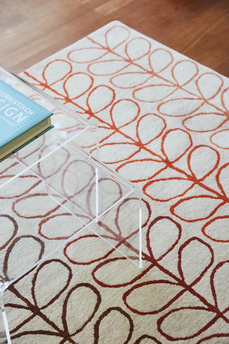Linear Stem Ombre Tomato 061103 Rug