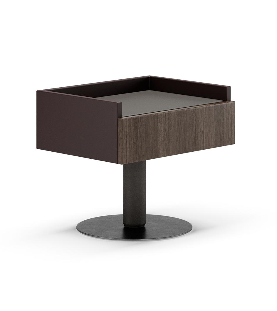 Roger Pedestal Bedside Table