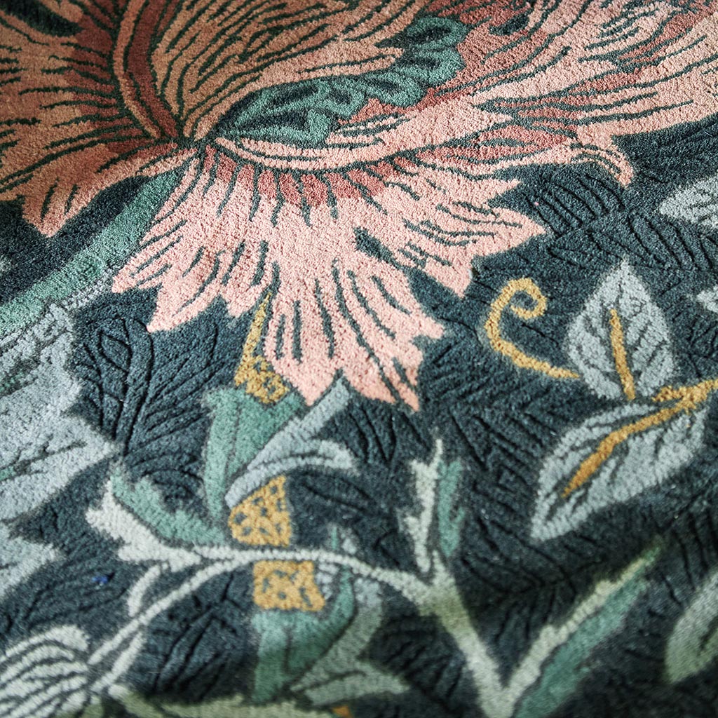Honeysuckle & Tulip Teal 130407 Rug