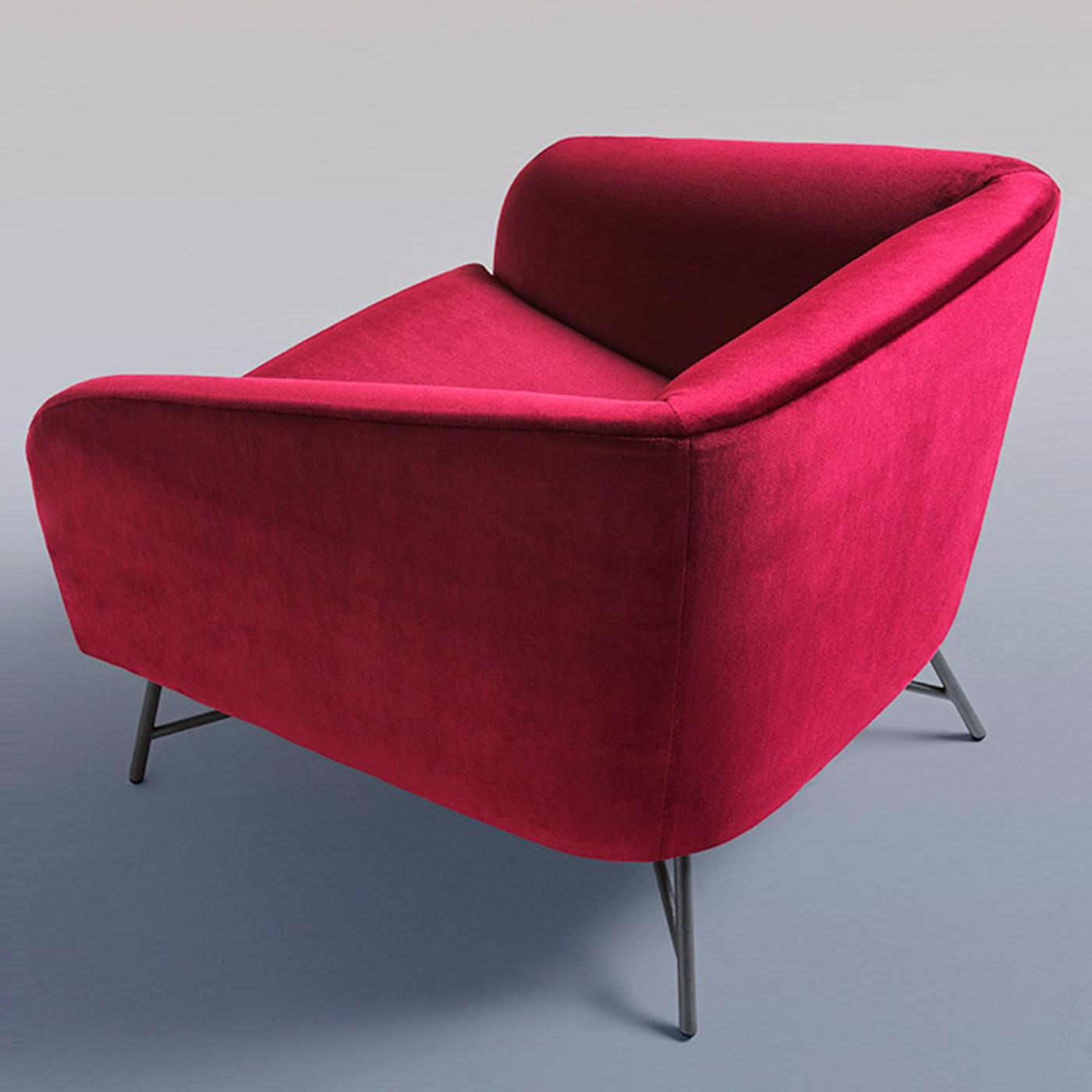 Betty Burgundy Italian Luxury Armchair