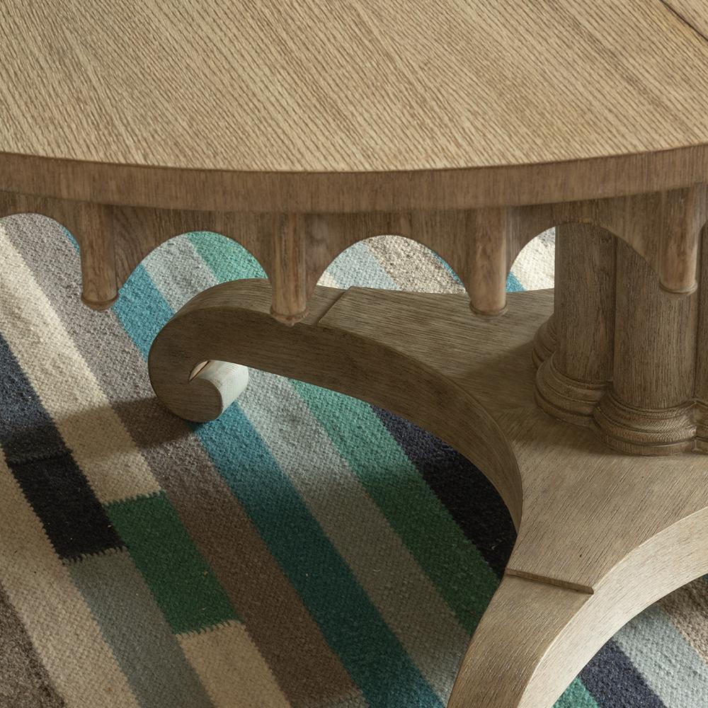 Longwood Oval Dining Table Greyed Oak