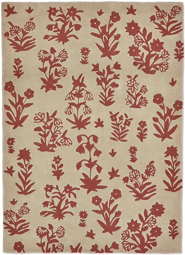 Woodland Glade Linen/Russet Br. 146801 Rug ☞ Size: 140 x 200 cm