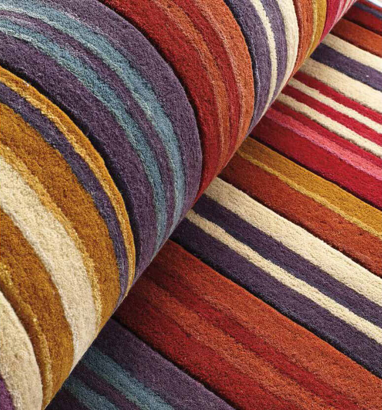 Multicolor Bright Striped Rug Missoni Patong
