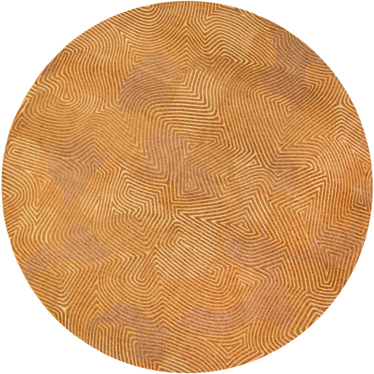 Jelly Gold 9226 Round Rug