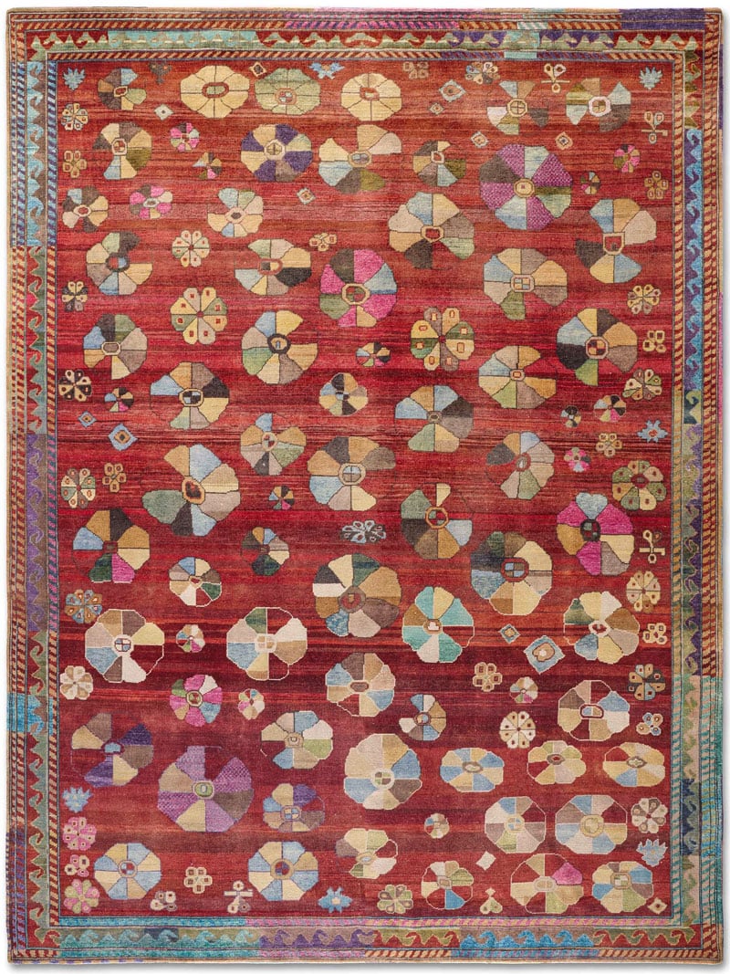 Original Natural Red Luxury Rug