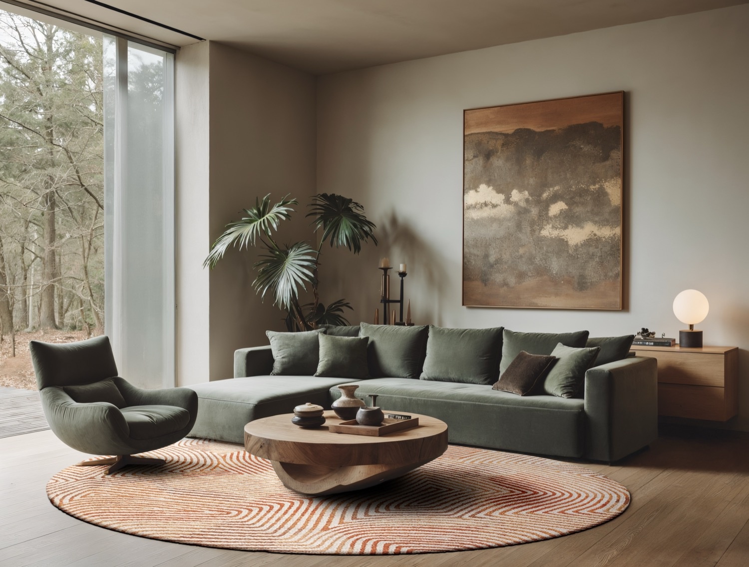 Indian Sand 9800 Round Rug