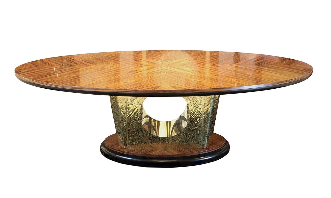 Oval Rosewood Dining Table