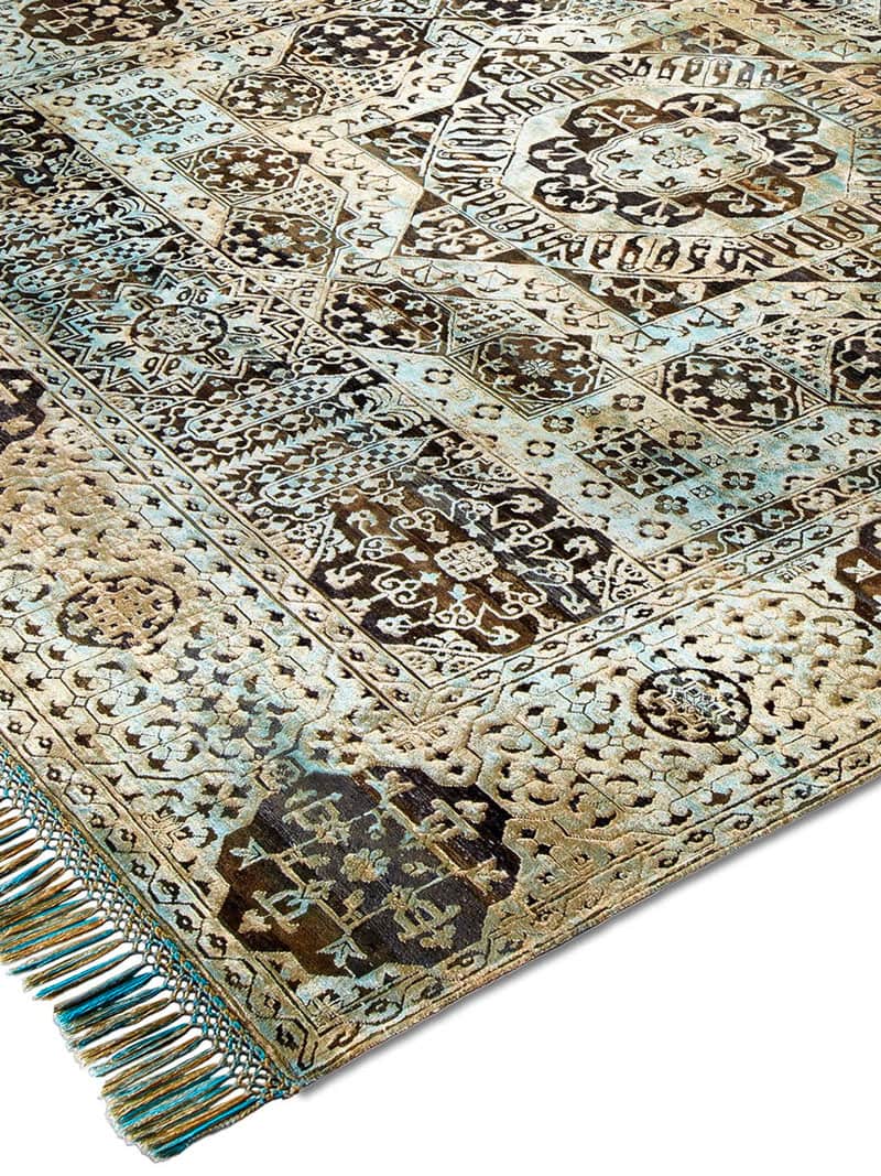 Green Mix Luxury Rug ☞ Size: 274 x 365 cm