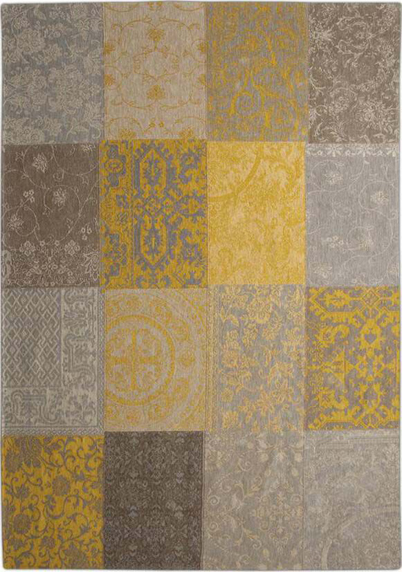 Patchwork Rug Multi Yellow