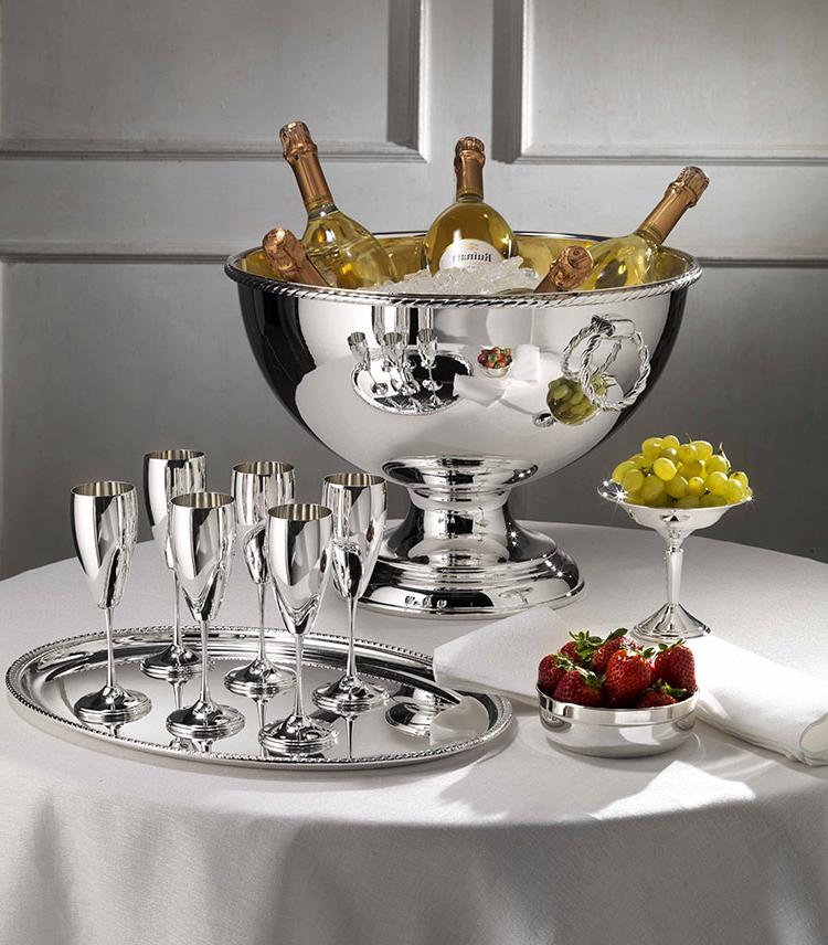 Elegant Silver Champagne Bucket - 4