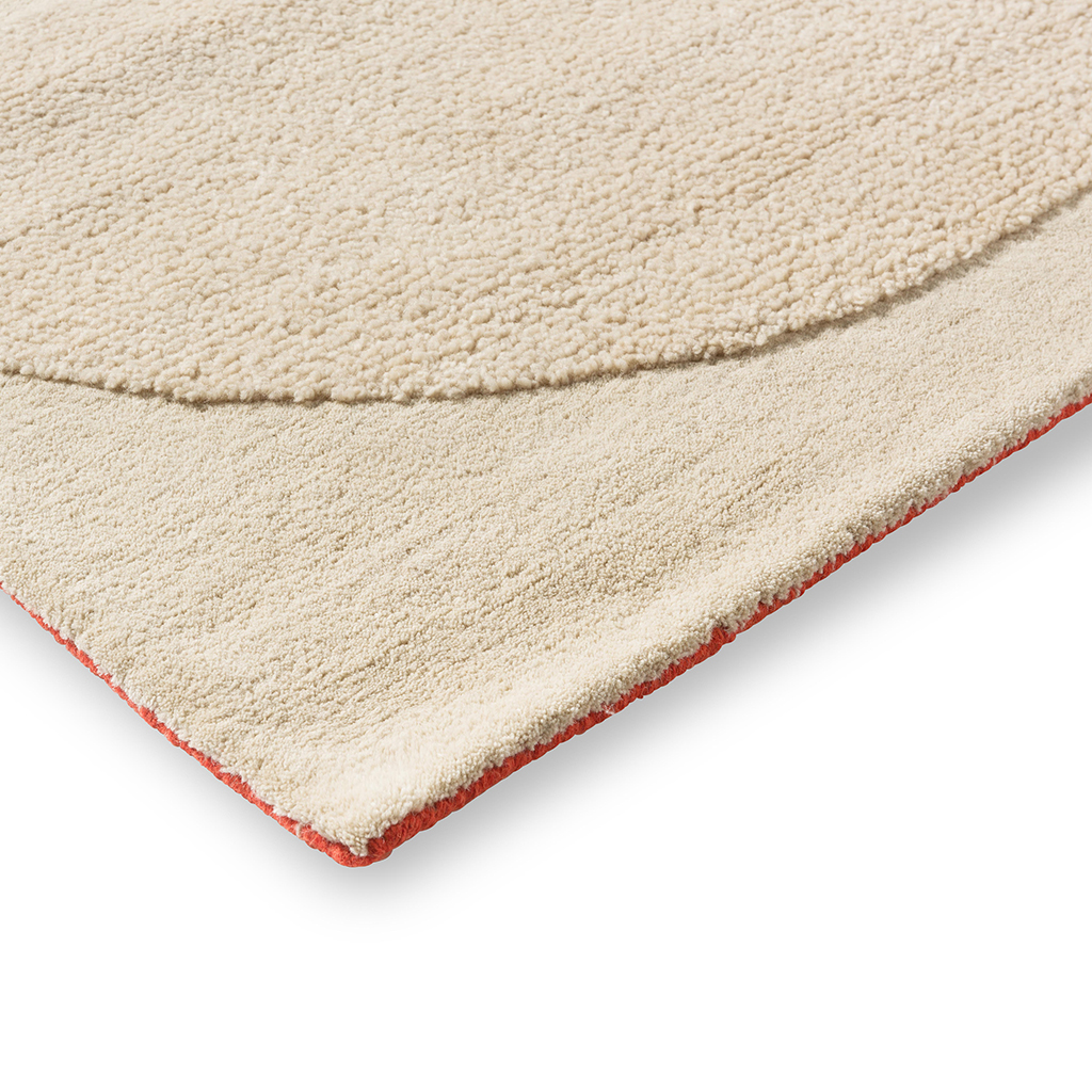 Solid Stem Ecru 158309 Designer Wool Rug