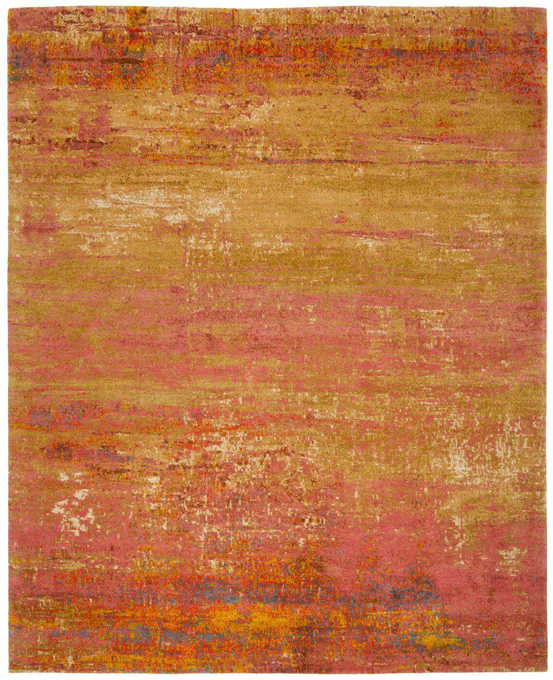 Artwork 19 Multicolor Yellowpink Rug