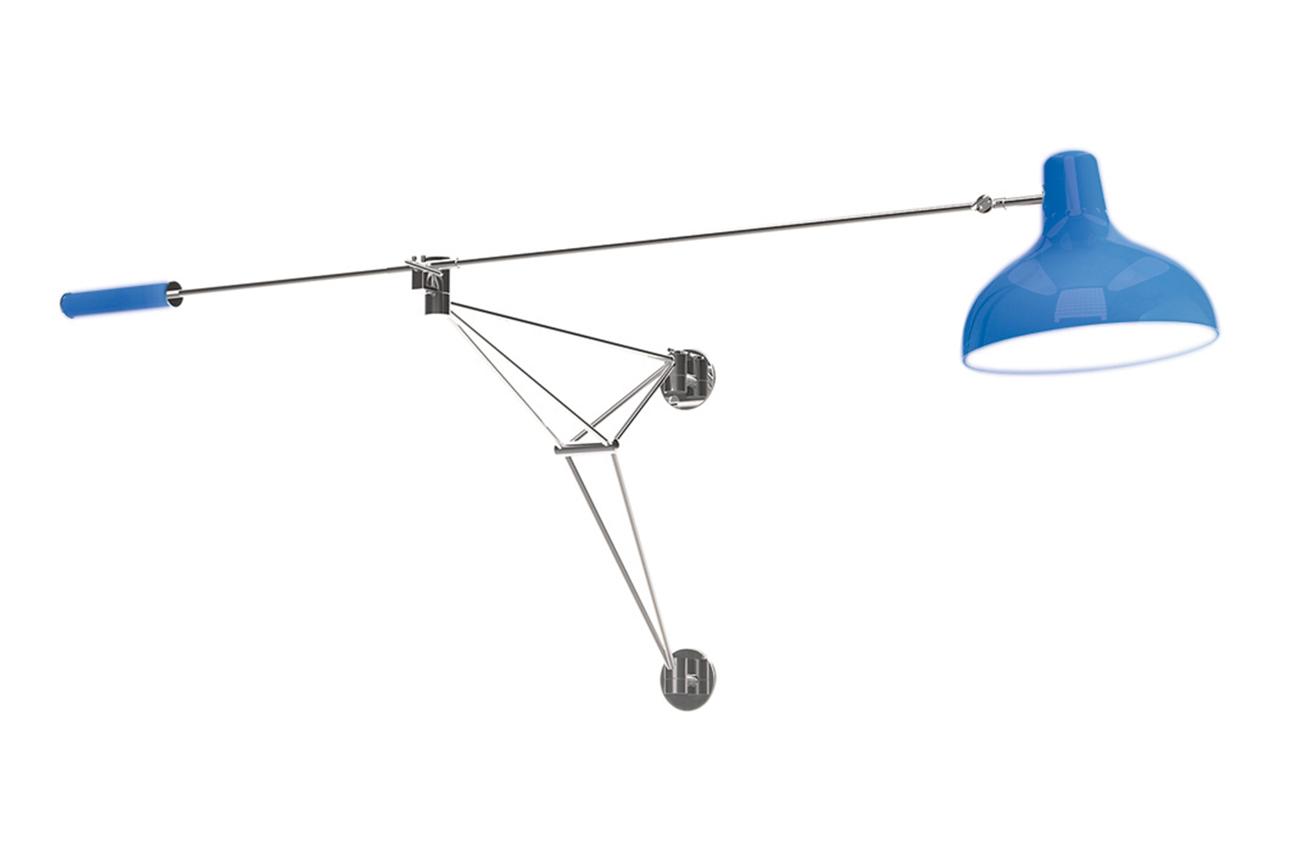 Moonbeam Glow Blue Wall Light