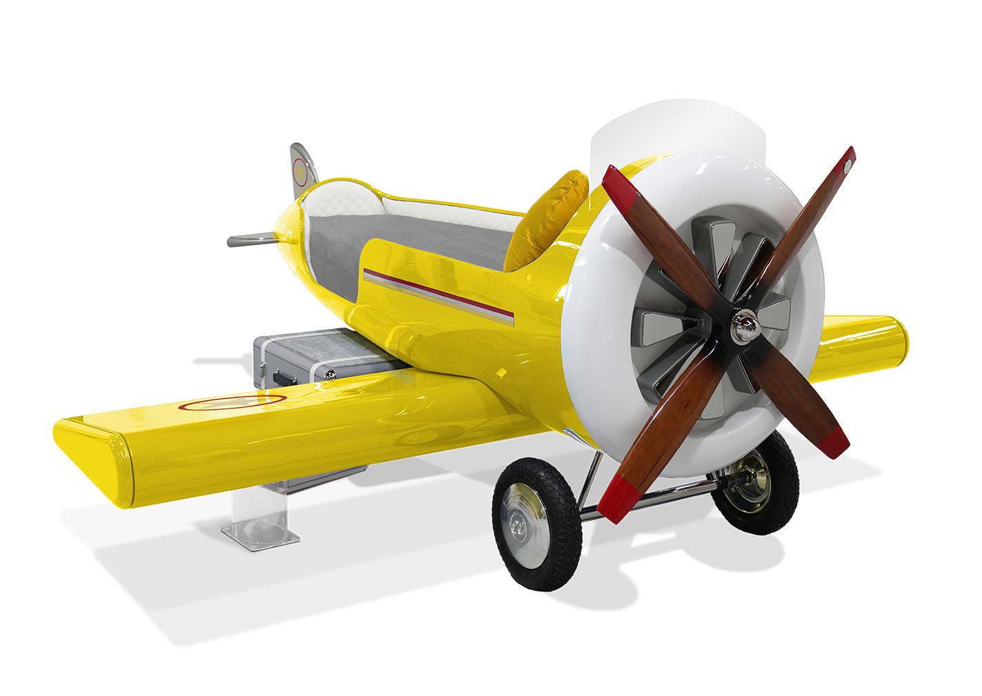 Cloud Glider Yellow Plane Bed