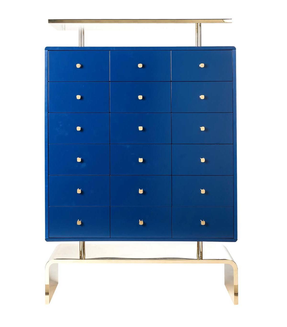 Royal Blue Storage Cabinet