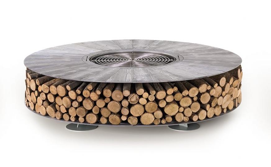 Zero Grey Texture Fire Pit